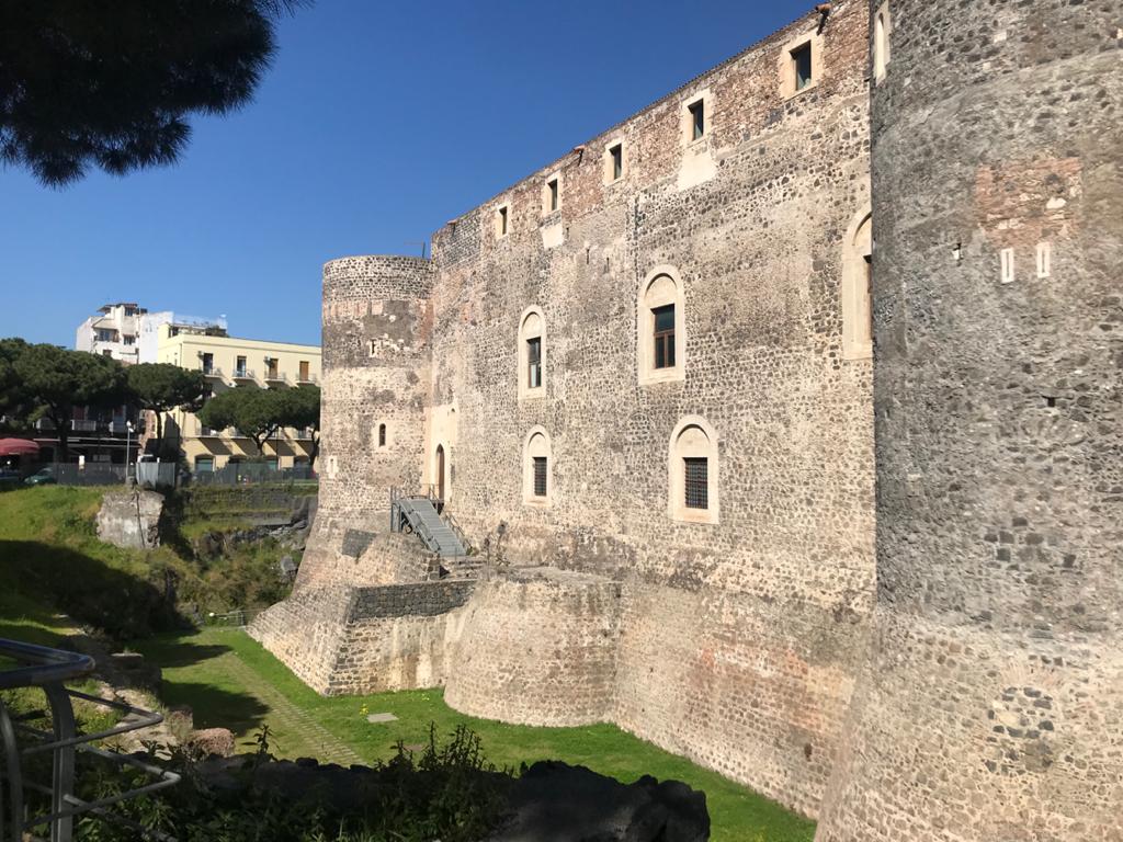 Lateral view of Castello Ursino