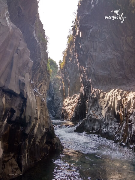 View of Alcantara Gorges