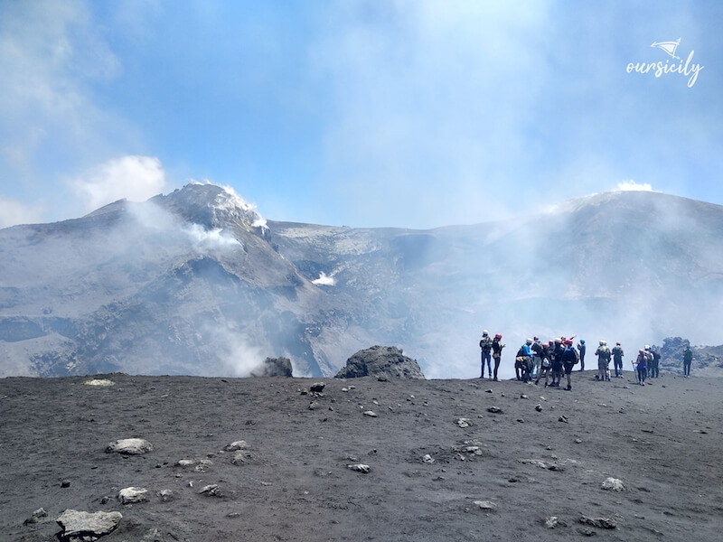 Summit craters on Etna