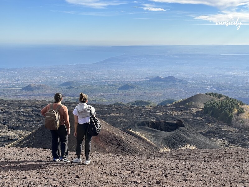 View of Catania and Silvestri Craters