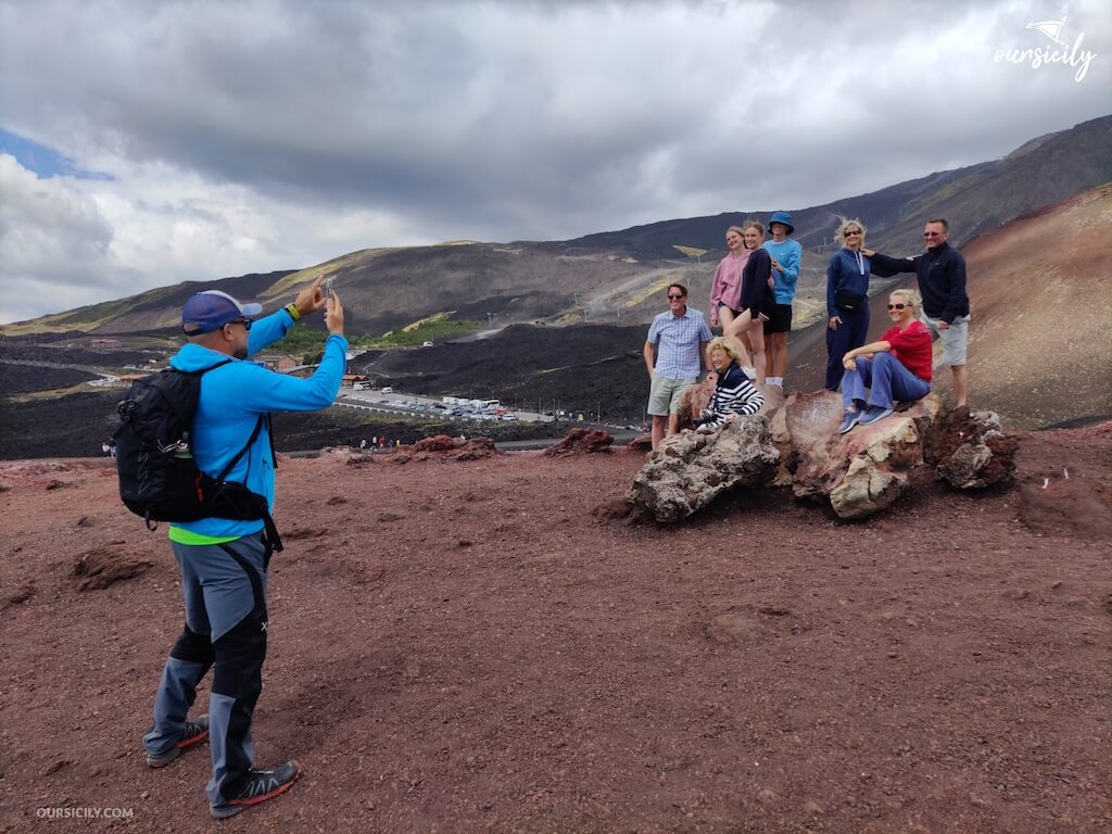 Taking photos on Etna