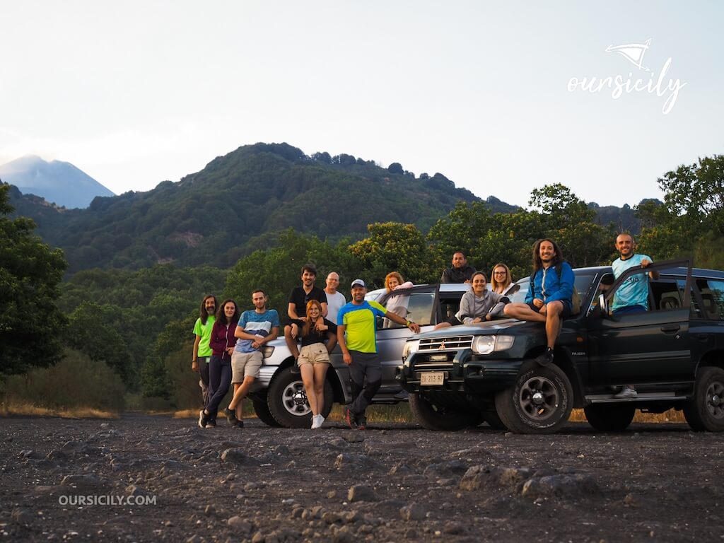 Friends on Mt.Etna